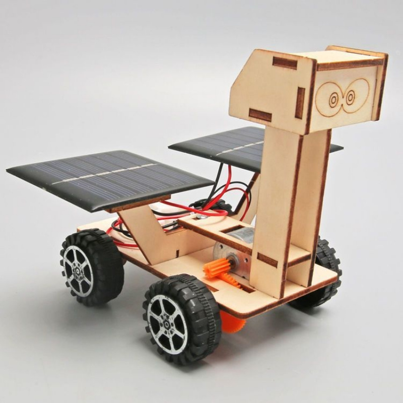Solar Moon Exploration Rover - 3D Wooden Puzzle Kit by makenfun
