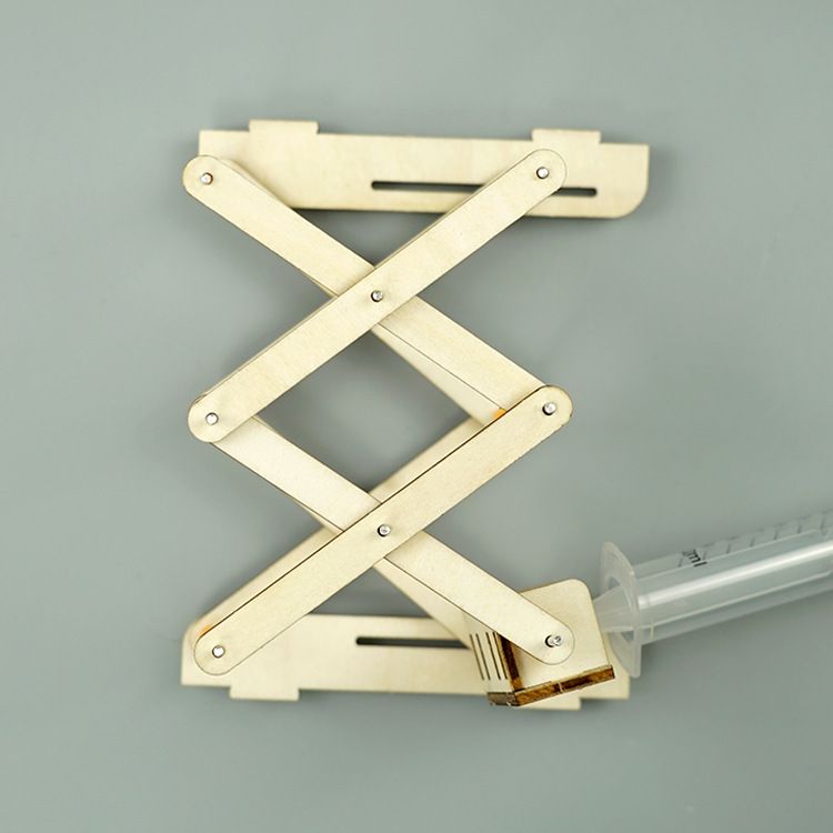 DIY Wooden Hydraulic Lift Platform - 3D Wooden Puzzle Kit by makenfun