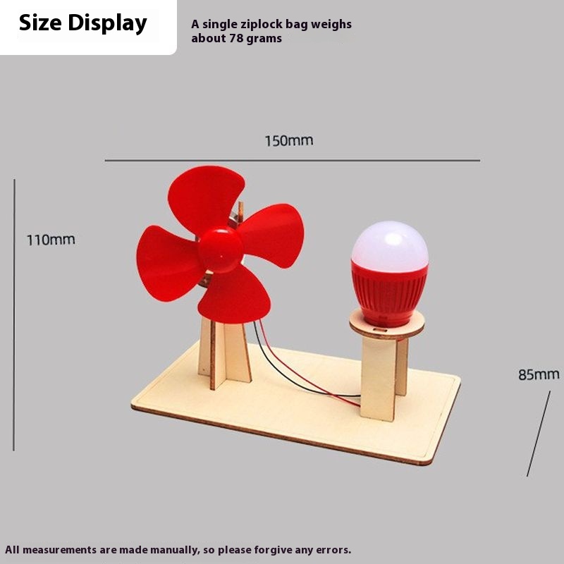 DIY Wind Power Generation - 3D Wooden Puzzle Kit by makenfun