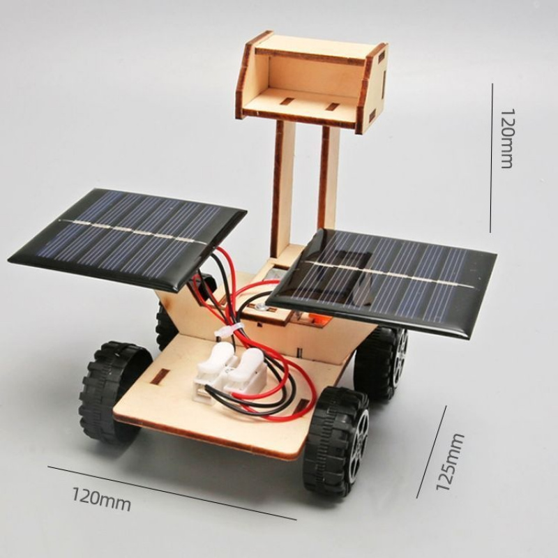 Solar Moon Exploration Rover - 3D Wooden Puzzle Kit by makenfun