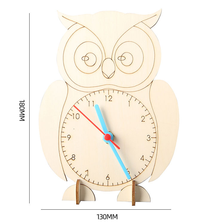 DIY Homemade Clock - 3D Wooden Puzzle Kit by makenfun