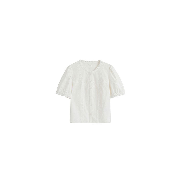 Summer women's new romantic short-sleeved temperament shirt