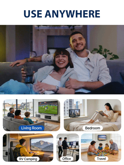 2026 High Gain Standing Suction Cup Digital TV Antenna