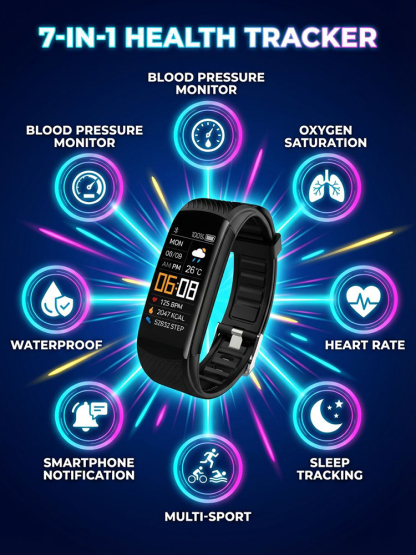 Smart Blood Pressure & Oxygen Bracelet