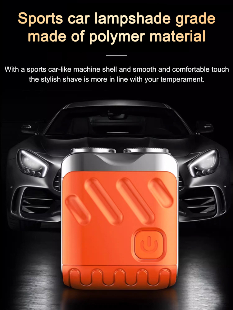 New mini electric shaver, portable with long battery life, men's household rechargeable dual-head ra