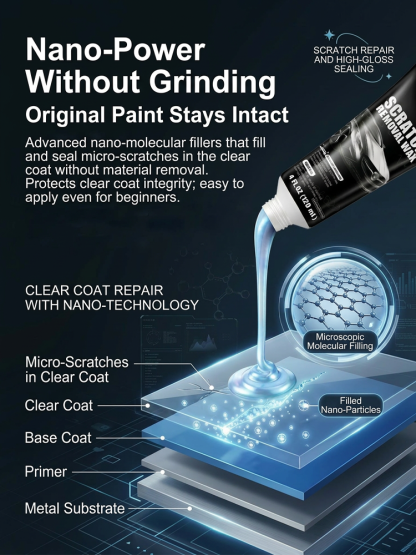 🚗Scratch Eraser: Deep Repair Wax for Car Paint Scratches