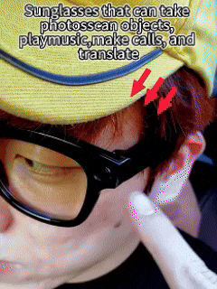 AI smart glasses with camera