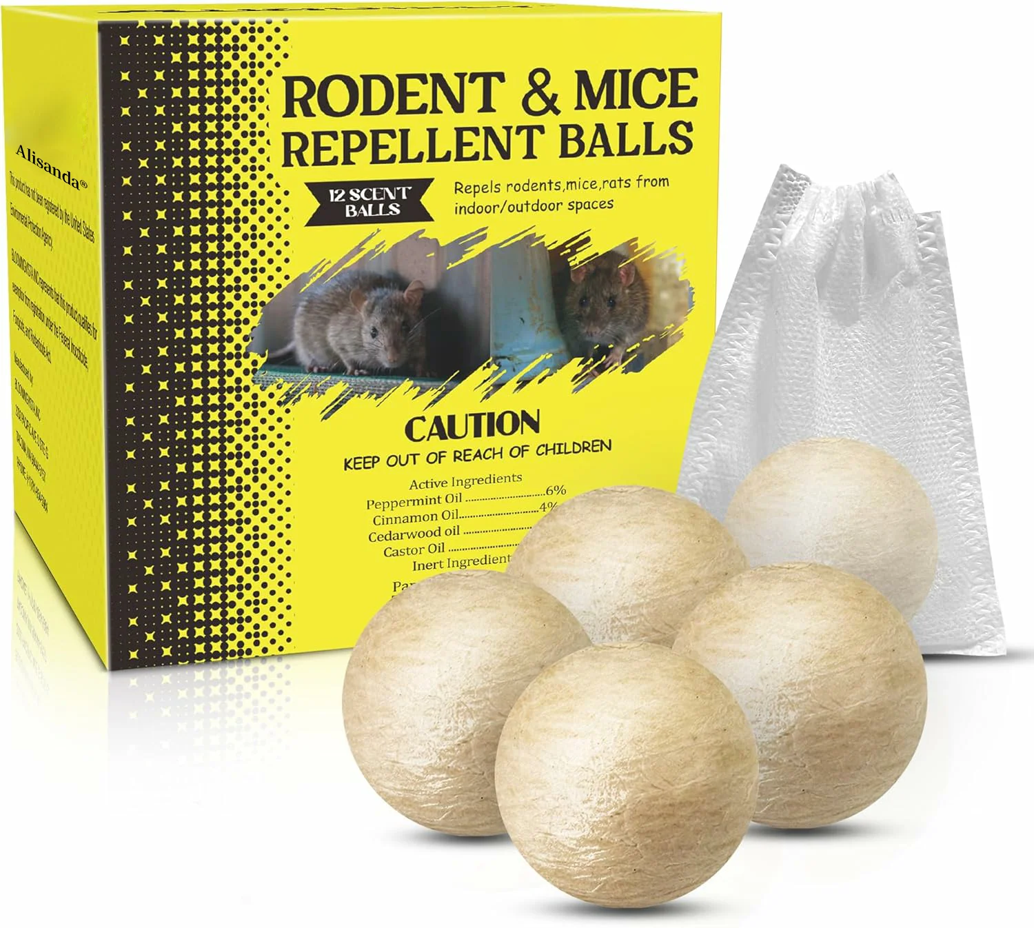 🌿 100% Plant-Based Pest Repellent – Drives Out Rodents & Insects for 90 Days!