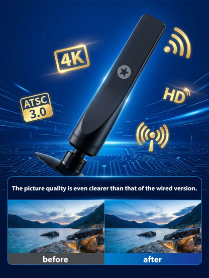 2026 High Gain Standing Suction Cup Digital TV Antenna