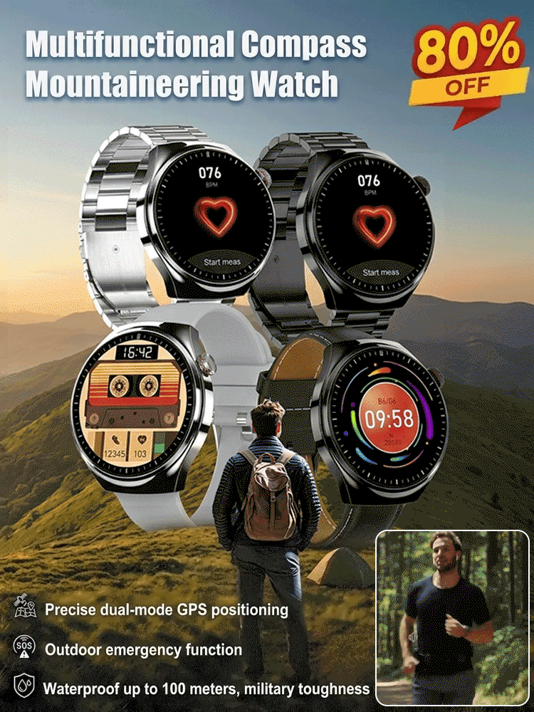 Multifunctional Compass Mountaineering Watch