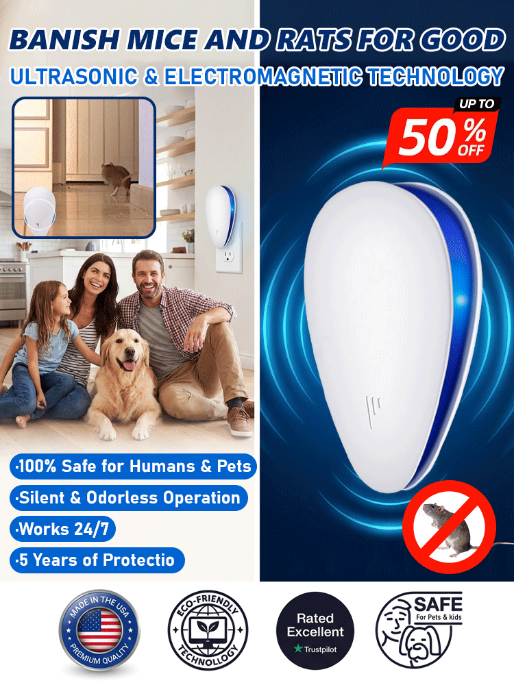 Ultrasonic rodent repeller