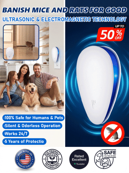 Ultrasonic rodent repeller