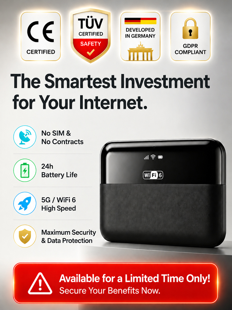 One-Time Purchase for Lifetime Free Global 5G+ Internet 90-Day Risk-Free Trial: 100% Satisfaction 🛡️No SIM, No Contract, No Hidden Costs