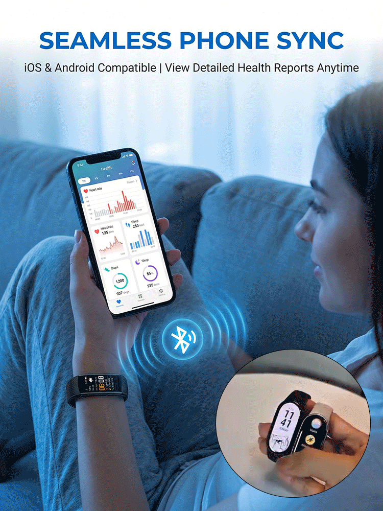 Smart Blood Pressure & Oxygen Bracelet