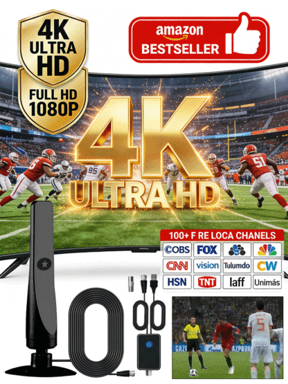 2026 High Gain Standing Suction Cup Digital TV Antenna