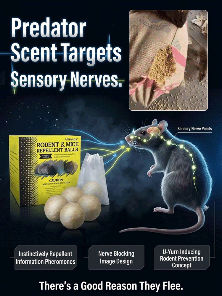 🌿 100% Plant-Based Pest Repellent – Drives Out Rodents & Insects for 90 Days!