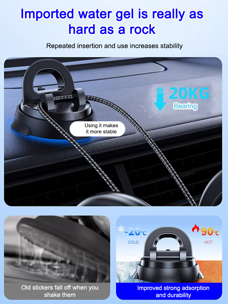 Intelligent suction cup multifunction console with navigation phone holder