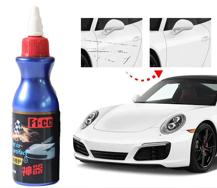 Car surface repair artifact