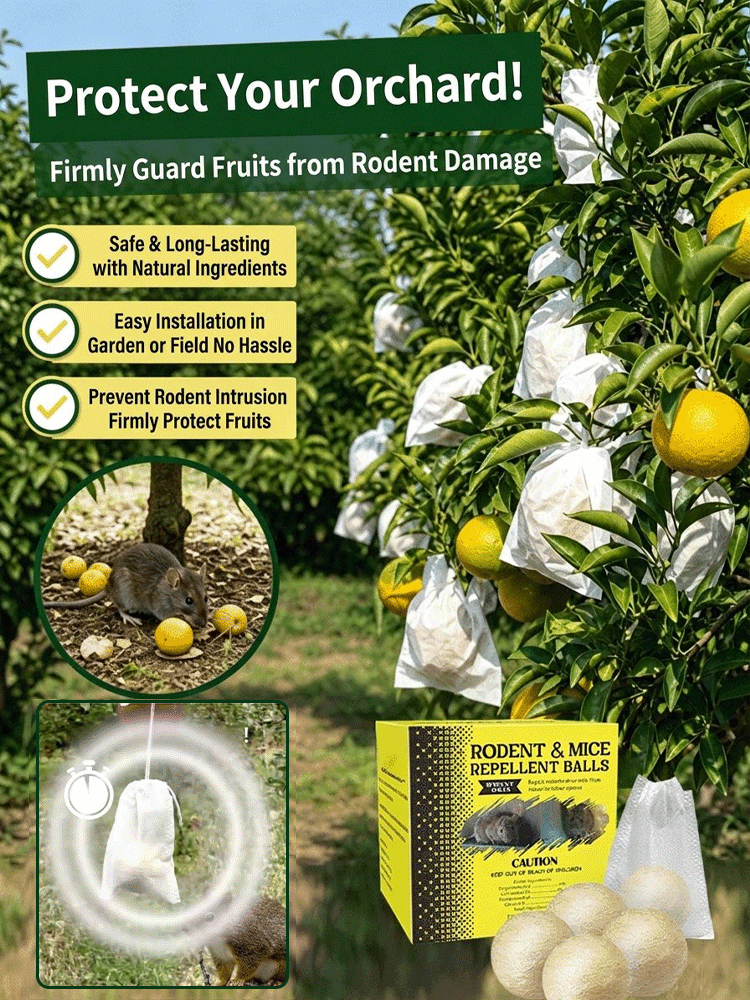 🌿 100% Plant-Based Pest Repellent – Drives Out Rodents & Insects for 90 Days!