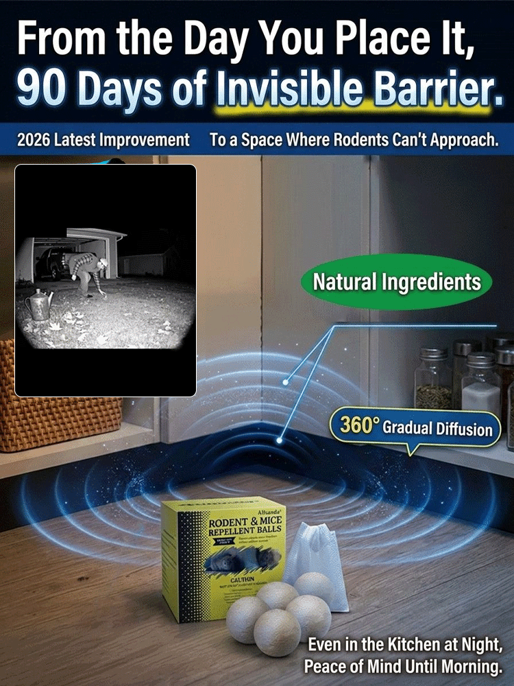 🌿 100% Plant-Based Pest Repellent – Drives Out Rodents & Insects for 90 Days!