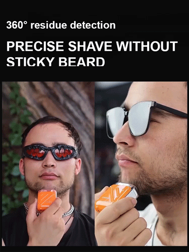 Double-head portable electric shaver