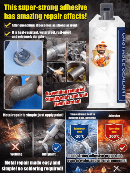 🔥Industrial-grade casting adhesive ✨ Repairs all corrosion, cracks, and leaks in seconds.