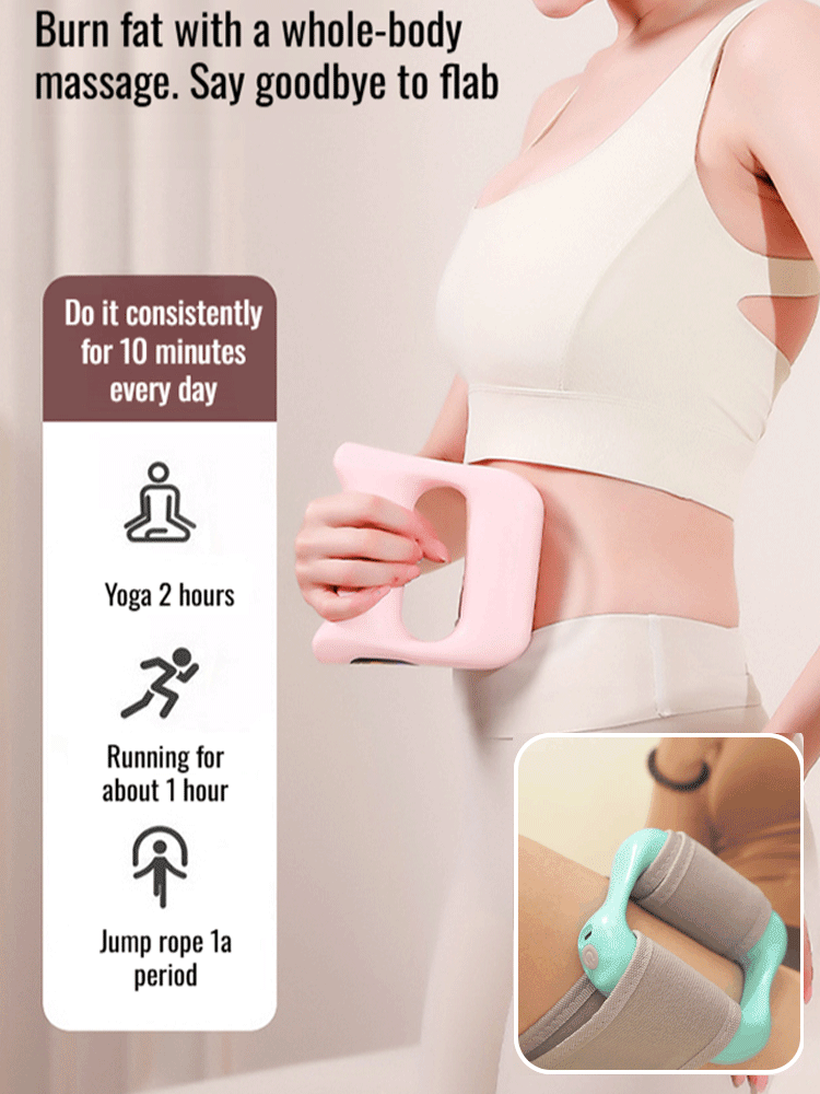 【Burn Fat Quickly Without Exercise】Vibrating Massage Roller for Fascia Firming