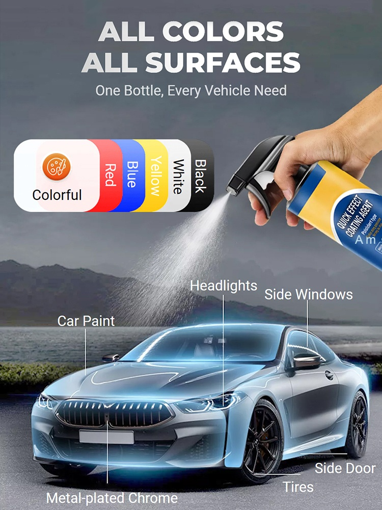 Car renovation, repair, waxing and coating spray