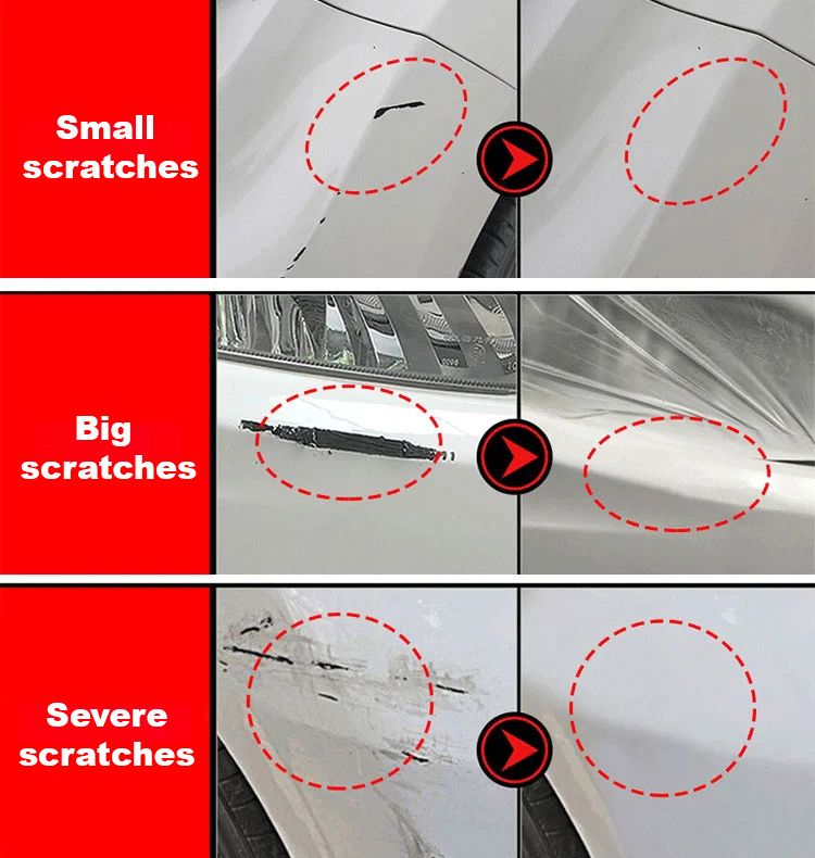 Car surface repair artifact