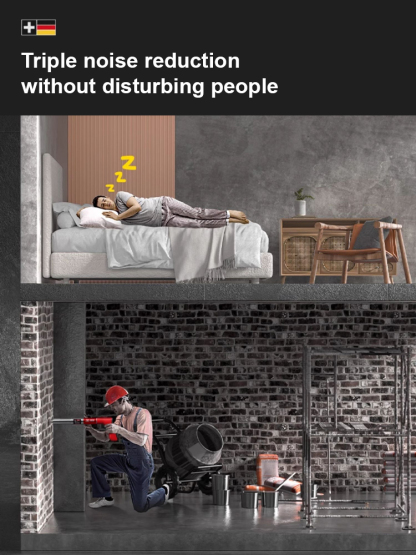 ⚡️【1-Second Instant Fire】⚡️ Mini Nail Gun | Punches Through 10mm Steel Plate💪 | 5-Stage Noise Reduction🔇 | 10-Year Lifespan