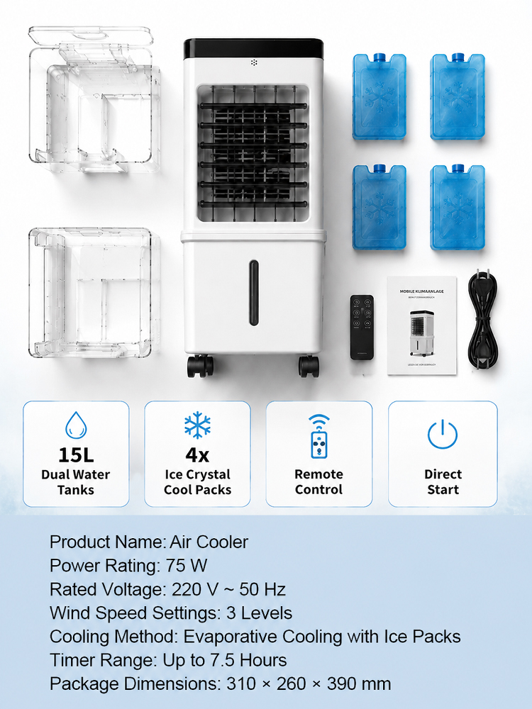 [2026 Bestseller in Europe and America] Instant-Cooling Air Conditioner for Home [Perfect for Hot Climates!]