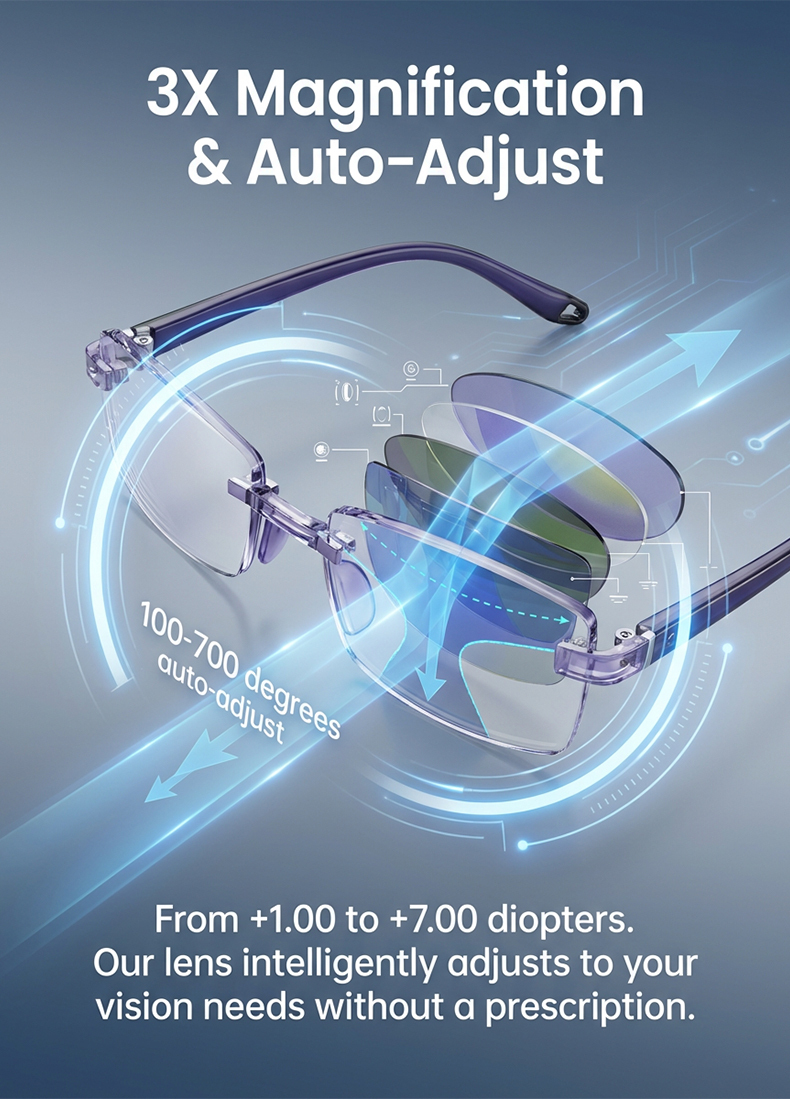 Latest generation of German-made automatic zoom smart glasses | Blue light filtering | Buy one get one free promotion ✨