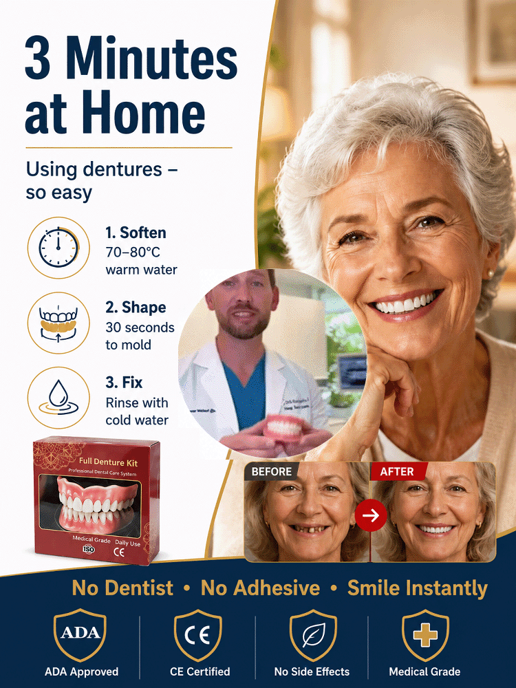 [Master of Oral Transformation] Get a Complete Set of Full-Mouth Dentures for a Perfect Smile
