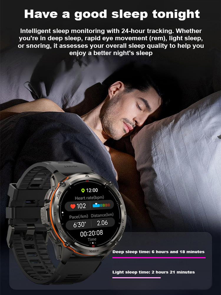 ⌚✅ multi-function blood oxygen heart rate smart sports watch