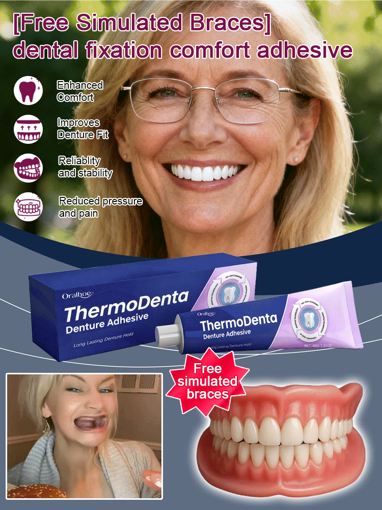 [Free Braces] Dental Fixative Adhesive for Comfortable Teeth Retention 