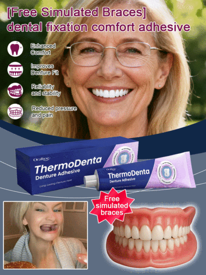 [Free Braces] Dental Fixative Adhesive for Comfortable Teeth Retention 