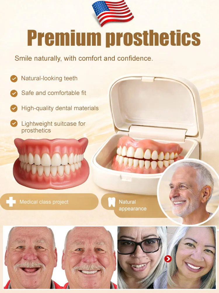 🔥High-quality denture set🔥👍Buy one get one free, 98.9% positive reviews, 99% repurchase rate!👍