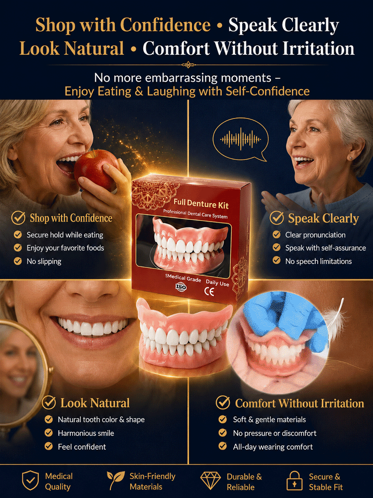 [Master of Oral Transformation] Get a Complete Set of Full-Mouth Dentures for a Perfect Smile