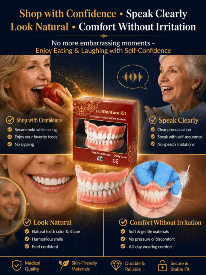 [Master of Oral Transformation] Get a Complete Set of Full-Mouth Dentures for a Perfect Smile