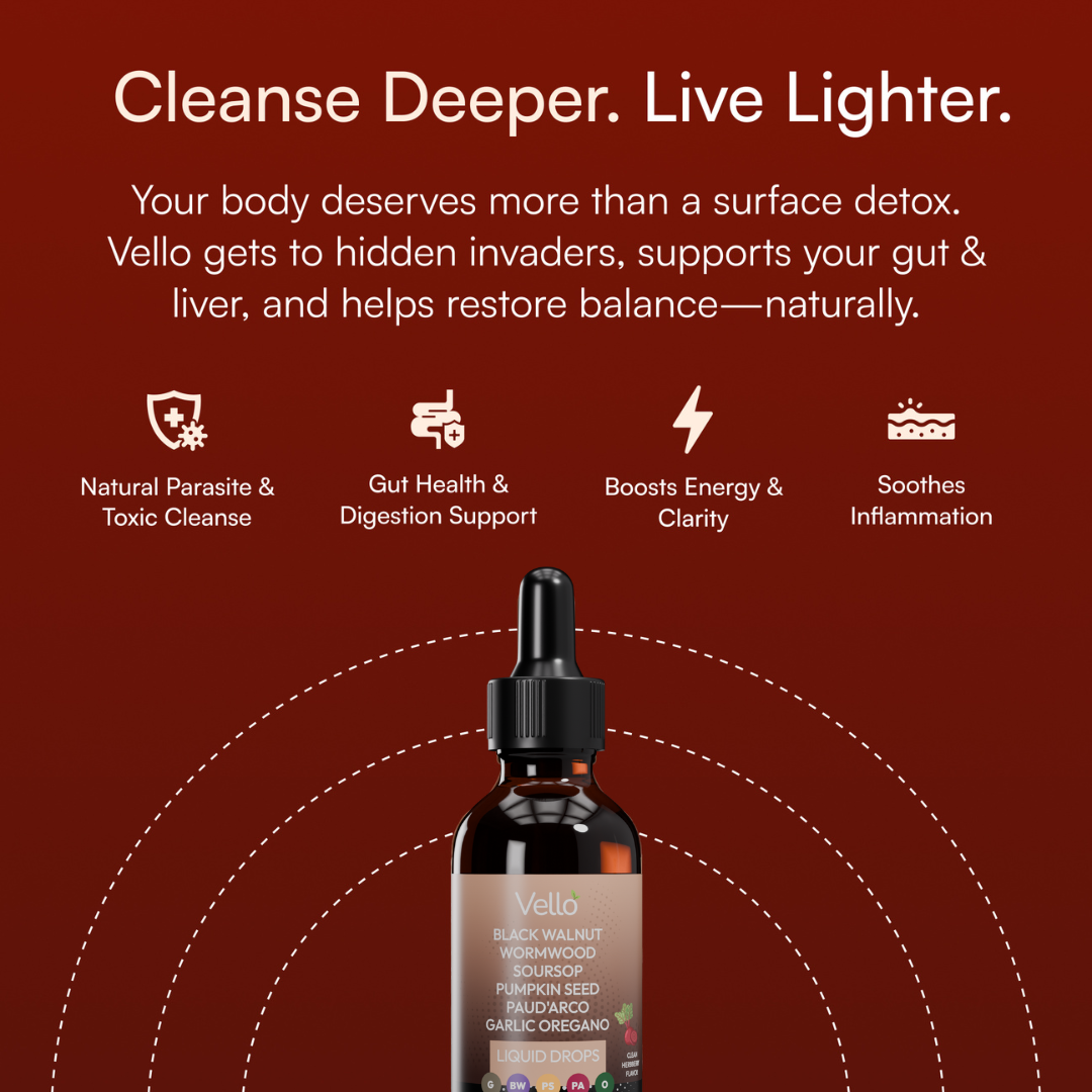 Just two droppers a day of this powerful Parasite Cleanse help flush out the hidden invaders wrecking your digestion, energy, and focus — so your body finally works with you, not against you.
