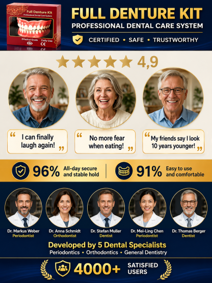 [Master of Oral Transformation] Get a Complete Set of Full-Mouth Dentures for a Perfect Smile