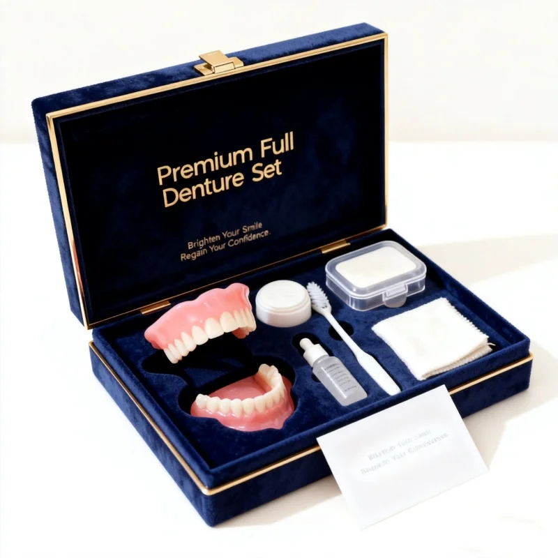 【From Harvard Dental • FDA Approved】Custom Full Mouth Dentures Kit