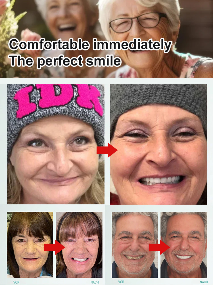 [FDA Certified]High-End Custom-Made Dentures-Wear for life, no replacement needed!