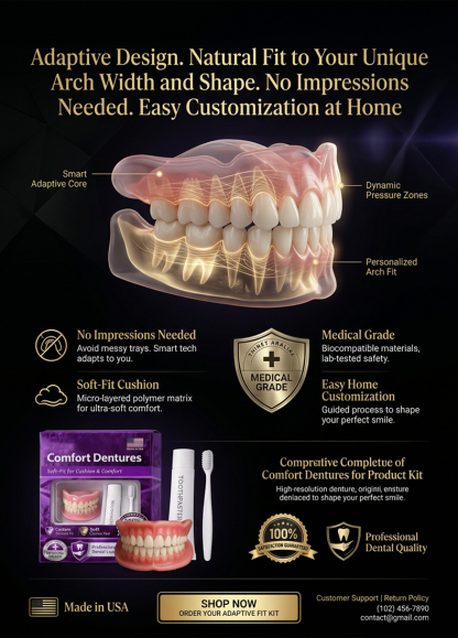 😊 Confident Smile Full Denture Set – Eat, Speak & Laugh Like You Never Lost a Tooth