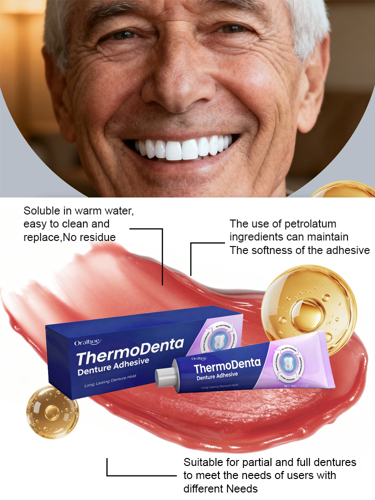 [Free Braces] Dental Fixative Adhesive for Comfortable Teeth Retention 