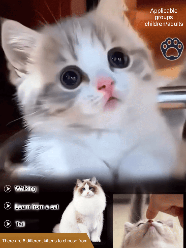 Realistic Electric Plush Cat – 98% Lifelike & Interactive!