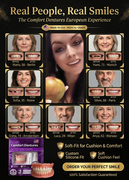 😊 Confident Smile Full Denture Set – Eat, Speak & Laugh Like You Never Lost a Tooth