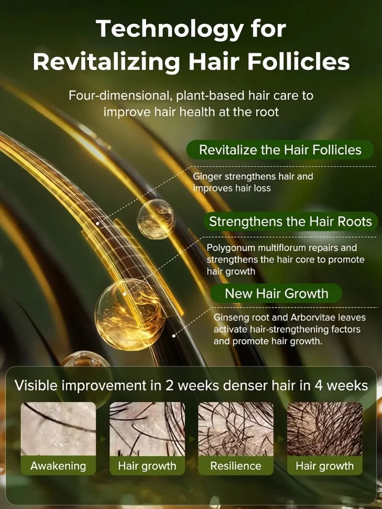 Stop Hair Thinning at the Source! 🌿 Our viral Rosemary & Ginger Shampoo uses nature’s powerful DHT blockers to reawaken dormant follicles. Get visibly thicker, stronger hair in just 2 weeks.