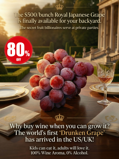 【Naturally Aromatic】Queen Nina Grape Seeds🍇🍷Plant grapevines with built-in wine aroma and create your own exclusive wine at home!