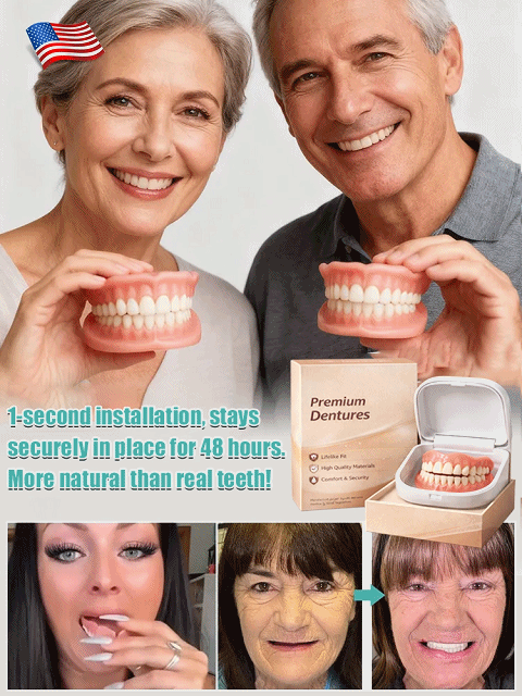 👍Save thousands on dental bills‼️ [Comes with Portable Denture Case] ​​Regain Your Smile with Dentures
